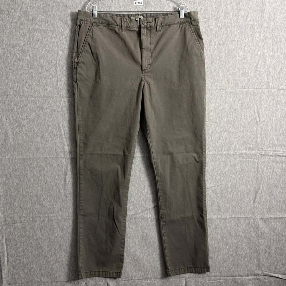 Carbon 2 Cobalt Men's 38 Brown Cotton Straight Leg Pants With Pockets